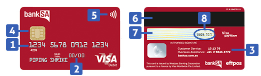 Visa Debit Card BankSA